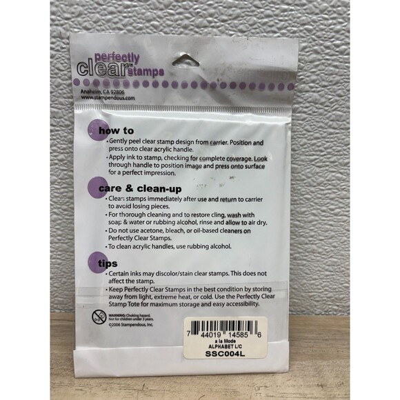 Stampendous Clear Stamps Set Alphabet & Numbers - Picture 2 of 2